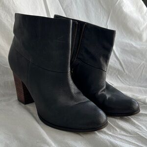 Cole Haan Dark Leather Ankle Boots
